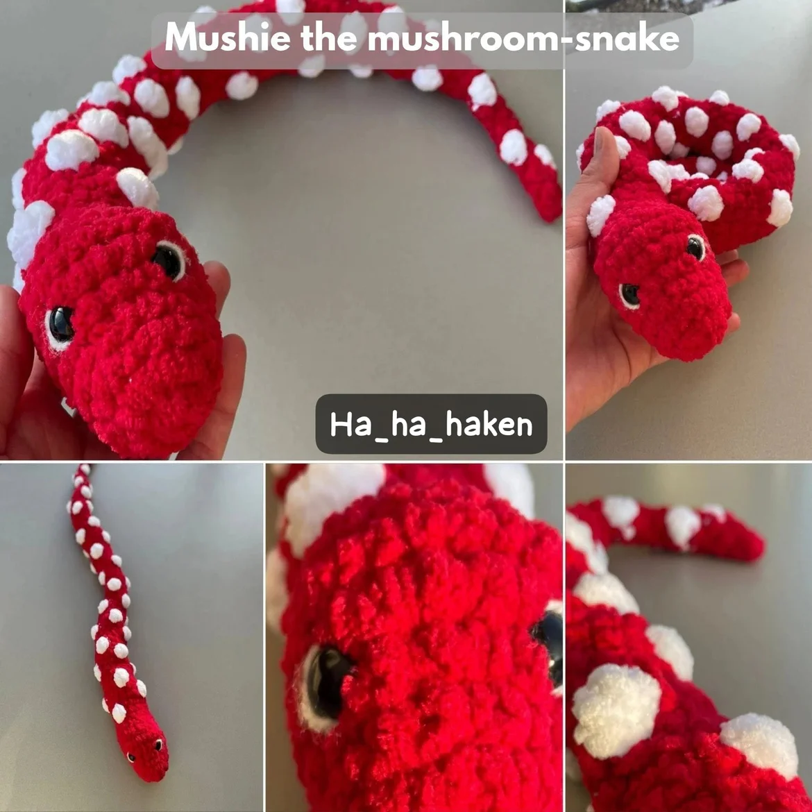 Mushie the mushroom-snake!🐍🍄