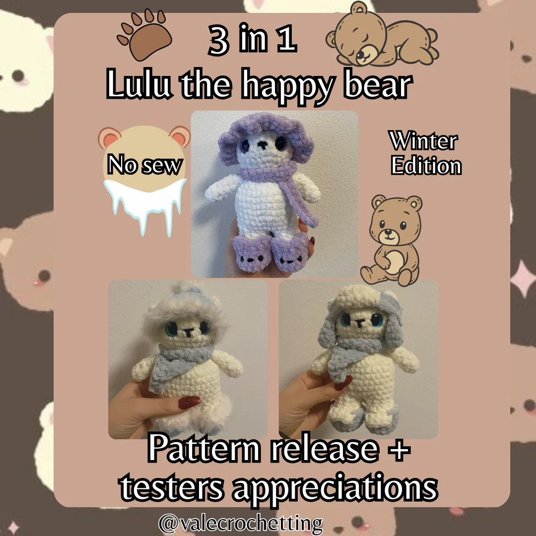 Lulu the happy bear (winter edition)