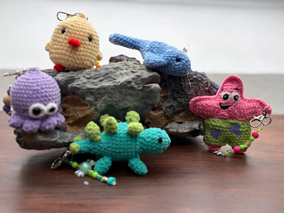 🐣 Keychain Buddies 🐙🦕⭐🐋